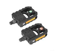 Gdfnmogo Plegable para pedales para bicicletas de montaña y plegables, compacto y portátil para reposapiés de bicicleta con diseño antideslizante, para material de polipropileno duradero, para una