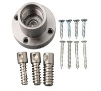 Gdfnmogo Portabrocas de torno para carpintería, placa frontal de 2 pulgadas con tornillo roscado de 1 pulgada x 8 TPI para máquina de torno de madera, placa de montaje de acero con juego de tornillos