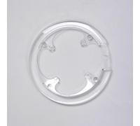 Gdfnmogo Protector de plato MTB 42-44 dientes Protector de cadena de bicicleta Anillo de plástico 74mm Armadura de manivela ligera Resina Cubierta de patrón de doble agujero (A)