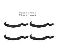 Gdfnmogo Reemplazo de asa de transporte, correa de nailon tejida y goma, mango ergonómico antideslizante para barco, tabla de surf, equipaje con tornillos para kayaks (2 piezas)