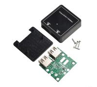 Gdfnmogo Regulador de voltaje USB, controlador de energía del panel solar 5V 2A/3A, material PP con 95% de eficiencia de conversión, tamaño compacto para uso industrial DIY (USB dual)