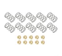 Gdfnmogo Resortes de cabeza de repuesto para recortadoras EGO 15, paquete de 10 con tuercas, durabilidad de metal, instalación sin herramientas, compatible