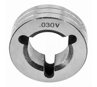 Gdfnmogo Rollos de transmisión moleteados con ranura en V para alimentador de alambre soldador Miller MIG .023 .030 .035 .045 1/16 compatible con Clarke SIP MIG100-200 SE (#2)