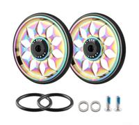 Gdfnmogo Rueda para CNC - Entrenamiento de empuje para bicicleta negro/rojo/dorado/plateado/azul, ruedas simples para plegar, para rodamiento (parejas de colores)