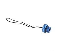 Gdfnmogo Scuba - Tapa roscada para válvula de tanque DIN, tapa antipolvo de aluminio 6061 para protección contra los desechos y, compatible con cilindros de buceo 5/8-14NPS (azul)