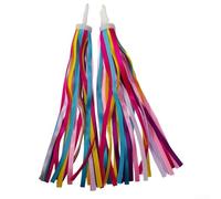 Gdfnmogo Serpentinas para manillar de bicicleta para niños, borlas coloridas, 25 cm, para niños, para bicicleta y scooter, flecos decorativos para manillar, fácil (colorido)