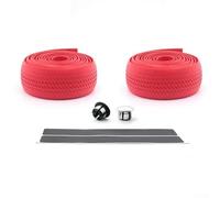 Gdfnmogo Silicona protectora para tener agarre de carretera Plus rojo de 1520 mm, absorción de manillar, bicicleta, antideslizante, cubierta negra, longitud de la cinta (rojo)