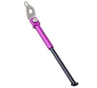Gdfnmogo Soporte de aleación de aluminio para bicicleta plegable Dahon K3 Plus de 16 pulgadas, soporte lateral izquierdo de liberación rápida con acero inoxidable antideslizante (morado)