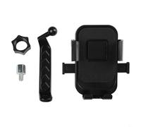 Gdfnmogo Soporte de aleación para teléfono de bicicleta para todos los modelos con soporte de seis garras que absorbe los golpes, mecanismo de bloqueo de un segundo, compatible con teléfonos en Ca(C)