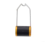 Gdfnmogo Soporte de luz delantera para bicicleta plegable, soporte de antorcha de aleación de aluminio, clip de linterna de manillar de liberación rápida (todo negro)