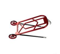 Gdfnmogo Soporte trasero de aluminio específico para Brompton construido de aleación 6061 con capacidad de carga de 25 kg y diseño de montaje seguro (rojo + ruedas)