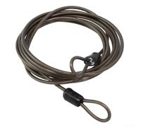 Gdfnmogo Sports Steel Black/Silver Options - Cable de seguridad para equipos de 2 m, doble antirrobo y tener, color plateado