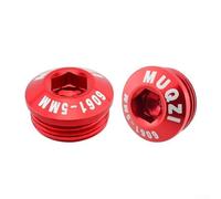 Gdfnmogo Tapa de aleación de aluminio para pedal de bicicleta M14xP1.0 - Funda protectora para pedal para ciclismo, montaña y bicicletas de carretera, paquete de 2