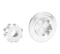 Gdfnmogo Tapa Protección Biela MTB Aluminio Ligero para m6 Tapa Protección | Aleación aluminio ligero, mecanizado CNC para preciso, hexagonal para m6, montaje seguro sin juego
