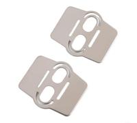 Gdfnmogo Ti - Cuñas de aleación para bicicleta de montaña, para pedales SPD, almohadillas antideslizantes resistentes al desgaste, kit ultraligero de 11 g, para zapatos de ciclismo MTB, plateado