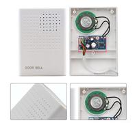 Gdfnmogo Timbre de batería seca con sonido Ding-Dong para uso doméstico, fácil instalación, no requiere cableado, material ABS resistente a la intemperie para interiores y exteriores