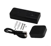 Gdfnmogo Timbre de video inteligente HD con visión nocturna, intercomunicador remoto y conectividad inalámbrica, timbre de batería de 1000 mAh, acceso compartido multiusuario para uso en el Reino