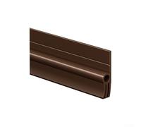 Gdfnmogo Tira de sellado inferior de puerta TPE de 93 cm, insonorizada, antirrobo, deflector de espacio de puerta para uso doméstico y comercial, en colores marrón, blanco y gris (marrón)