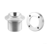 Gdfnmogo Tornillo y tapa de la cubierta lateral de la manivela de la bicicleta de aleación de aluminio, para SRAM NX, kit de cierre M30 mecanizado CNC, para bicicletas de carretera de montaña (plata)