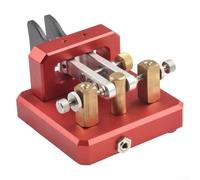 Gdfnmogo - Transmisor automático para llave para jamón, llave telégrafo de paleta doble con amortiguación ajustable, cuchillas de fibra de carbono, para onda corta (rojo)