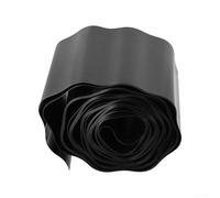 Gdfnmogo Valla de plástico flexible para bordes de césped para caminos de jardín y macizos de flores, 10 cm de altura, 9 m de longitud, instalación a nivel del suelo negro (15 cm x 9 m)
