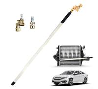 Gdfnmogo Varita de limpieza de radiador de coche de 60 cm, varita de lavado a presión de radiador de 4500 PSI con conector giratorio de 180 grados, varita de lavado a presión de coche y camión (A)