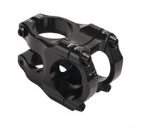 Gdfnmogo Vástago de bicicleta ultraligero mecanizado por CNC 31.8x35MM Aleación de aluminio Manillar de bicicleta de montaña Soporte Downhill Componente Compatible Horquilla 28.6MM 123G (Negro)