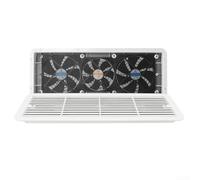 Gdfnmogo Ventilador de ventilación de refrigerador RV de 12 V con rejilla diseñado para un funcionamiento silencioso y un intercambio de aire mejorado en aire acondicionado RV y salidas de