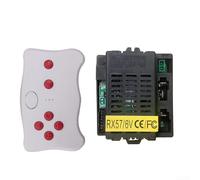 Gdfnmogo Welye RX57 6V 12V Receptor 2.4G Transmisor para Vehículo Eléctrico de Niños Sistema de Control Remoto Componente de Repuesto para Bicicletas, Trike (TX10 y RX57 6V)