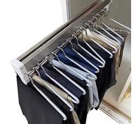 GDHKDDFL Barras para Colgar Ropa de Montaje Lateral, Barra for Armario: Tirador de Armario, Estante for Pantalones, for Ropa Ajustable 30-88 cm(400mm)