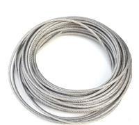 GDHKDDFL Cable metálico de Alta Resistencia, Cuerda de Acero Inoxidable 304 1 Metro, 7 x 19, diámetro mm,2,5, 3, 4, 6, 8, 10, Cuerda elevación(3mm)