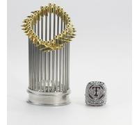 GDHKDDFL Copas de Honor para Equipos, Réplica del Anillo de Campeonato los Rangers 2023 con trofeos y Caja presentación, Recuerdo Coleccionable, for Amantes béisbol(12#)