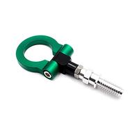 GDHKDDFL Ganchos de Remolque de aleación, Kit de Pegatinas Decorativas for Coche, for Parte Trasera, Delantera, Remolque, simulación Carreras, Anillo, Gancho(Green)