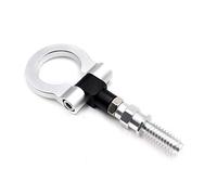 GDHKDDFL Ganchos de Remolque de aleación, Pegatina Decorativa for Coche, Parte Trasera, Delantera, Remolque, simulación de Carreras, Anillo, Gancho(Sliver)