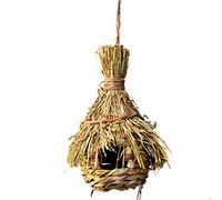 GDHKDDFL Hamaca para hámsters, Jaula for pájaros con Forma de Nido, Jaula for Huevos Hierba, casa for for Exteriores, Decorativa, Tejida, Colgante, for Loros, Casas for Mascotas, Dormitorio F(C)