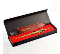 GDHKDDFL Regalos para los Amantes de los Videojuegos, Modelo Coleccionable de la Hoja Roca del Rey Dragón Elden Ring - Accesorios Juego Metal 30 cm