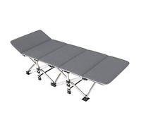 GDHKDDFL Silla Plegable portátil, Silla Plegable, Cama de Siesta, Silla Oficina, Individual, Simple, Marcha, 190 * 67 35 cm, Duradera(Grey)