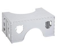 GDHKDDFL Taburete de Asiento Debajo del Escritorio, reposapiés, Taburete for baño, Antideslizante, fácil de Guardar, Taburete for Inodoro(Grey)