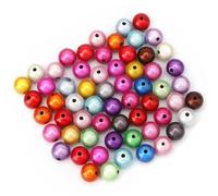 GDJIAJT 60 perlas reflectantes de 12 mm, ilusión 3D, perlas de milagro, bordados, perlas acrílicas para la fabricación de joyas, bonitas bajo la luz