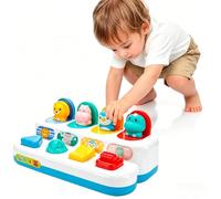 GDJIAJT Juguete pop up para bebés a partir de 12 meses, juguete Montessori a partir de 1 año, juguete de habilidades motoras a partir de 6 meses, desarrollo temprano, causa y efecto, juguete educativo