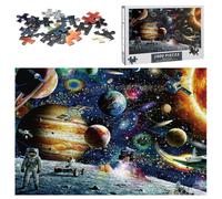 GDJIAJT Puzzle de 1000 piezas para adultos y niños, rompecabezas inteligentes, colorido con diseño del sistema solar