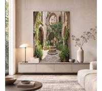 GDJSMIN Arte De Pared Sin Marco 30×40 cm,Enredaderas Arco Pintura En Lienzo,Callejón Con Arco Piedra Estilo Europeo Lienzos Decorativos Para Pared Pintura Para Dormitorio Cocina,Marrón Verdoso