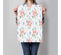 GDJSMIN Arte De Pared Sin Marco 30×40 Cm,Flores Y Hojas En Acuarela Pintura En Lienzo,Paisajes Pastorales Lienzos Decorativos Para Pared Pintura Para Dormitorio Cocina,Verde Rosa