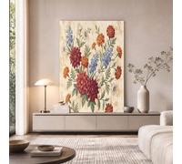GDJSMIN Cuadros Decoracion Salon Campo Rural, 30×40 cm Laminas Decorativas Pared Dormitorios, Lienzos Decorativos Pared Dalia Margarita, Wall Art Comedor Pasillo Baño