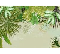 gdkldfg Papel Pintado Panorámico No Tejido Verde,Jungla Tropical,Naturaleza para Salón, Dormitorio 200x140cm
