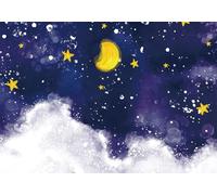 gdkldfg Papel Pintado Pared Moderno Habitación Infantil Estrellas Nubes Luna Universo 430x300cm Papel Pared Seda Papel De Pared Decorativos Pared Salon Dormitorio