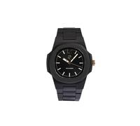 GDL - Reloj negro impermeable: caja 40,5 mm x 8,8 mm, mecanismo de cuarzo, ligero 40 g, correa de policarbonato negro, esfera negra, acabado Soft Touch, cristal mineral LumiNova, elegante y