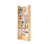 GdloWOoc Estantería Detrás De La Puerta, Ahorro De Espacio Estantería para Libros De Imágenes, Mueble Estrecho Multiusos para Espacios Pequeños(23.6" Wx3.9 Dx47.2 H/4 Tier)