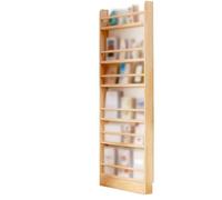 GdloWOoc Estantería Detrás De La Puerta, Ahorro De Espacio Estantería para Libros De Imágenes, Mueble Estrecho Multiusos para Espacios Pequeños(27.6" Wx3.9 Dx68.5 H/6 Tier)