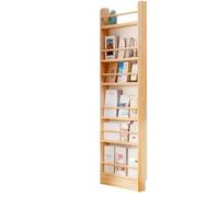 GdloWOoc Estantería Detrás De La Puerta, Ahorro De Espacio Estantería para Libros De Imágenes, Mueble Estrecho Multiusos para Espacios Pequeños(23.6" Wx3.9 Dx68.5 H/6 Tier)